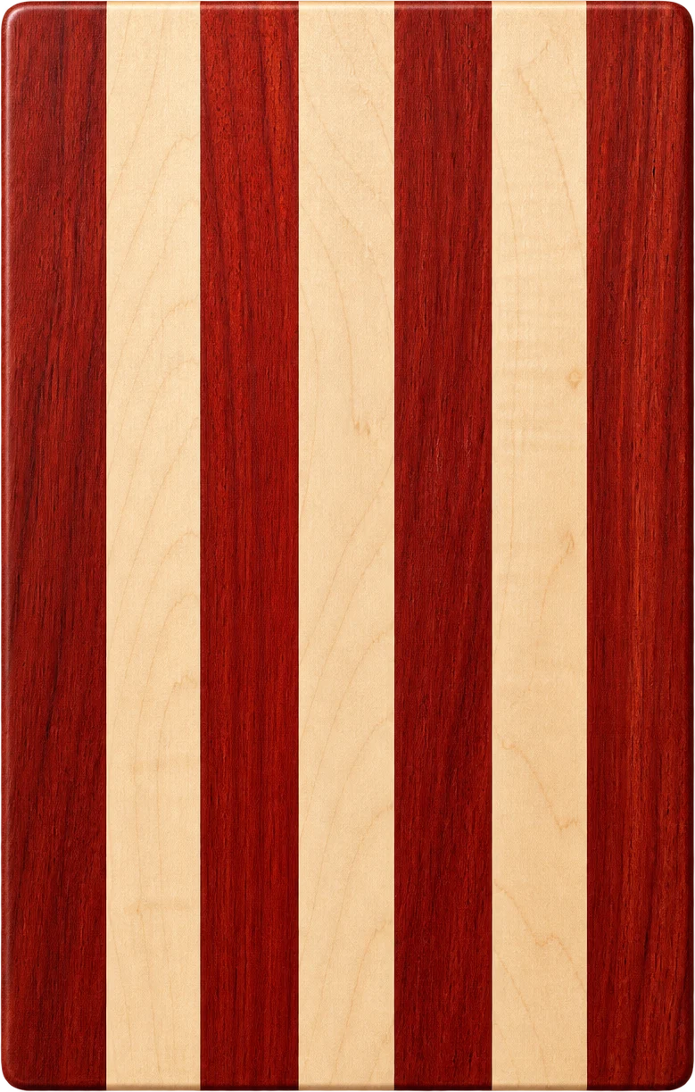 The Candy Cane: bloodwood and maple