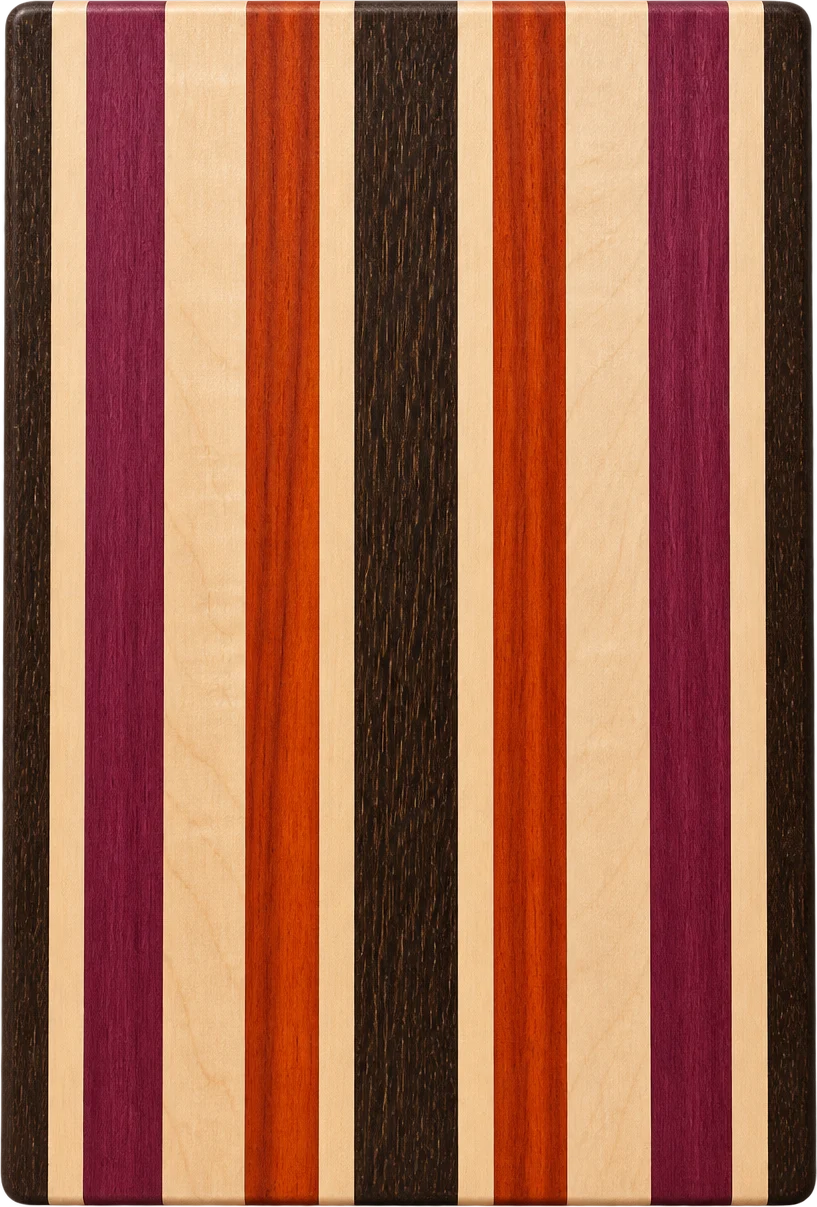 The Exotic: purpleheart, padauk, wenge and maple
